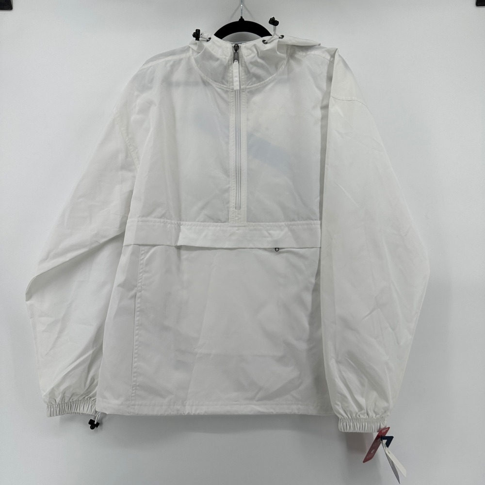 Champion Disney+ White Quarter Zip Packable Windbreaker Jacket Mens Medium